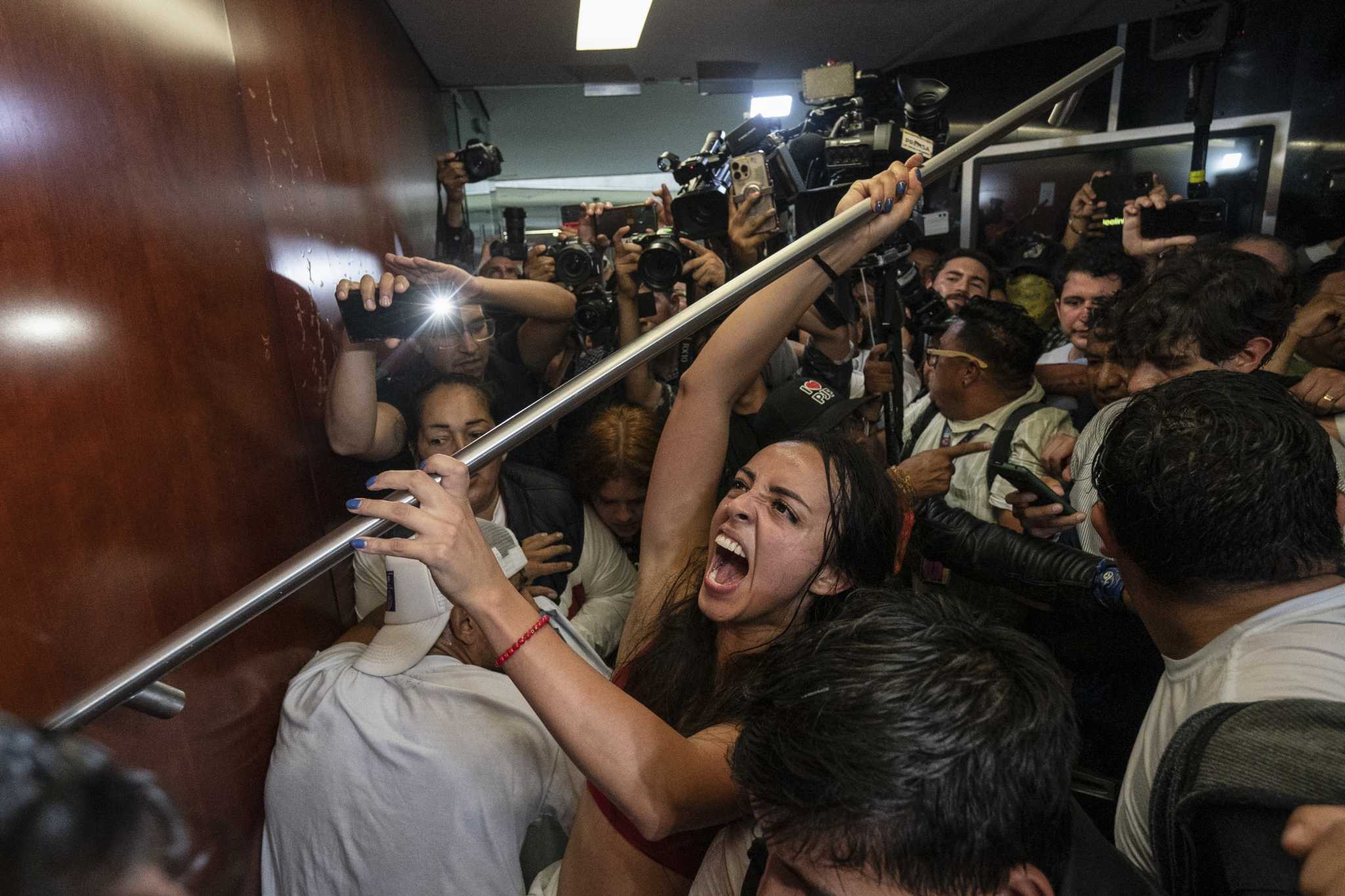 Protesters storm Mexico's Senate after ruling party wins votes for court overhaul