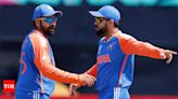 Rohit inspects pitch, Kohli and Jadeja's high-intensity batting in India's opening practice in Caribbean | Cricket News - Times of India