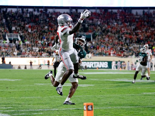 LeBron James blown away as Ohio State freshman Jeremiah Smith makes 2 one-handed catches on same drive