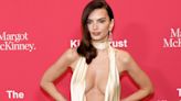 Emily Ratajkowski Just Stepped Out in a Plunging Gown Best Described as Melted Butter