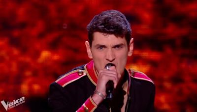 The Voice 2024 - Gwendal White chante "Allumer le feu" de Johnny Hallyday (Cross Battles)