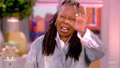 ‘The View’: Whoopi Fake Sobs for Rudy Giuliani After He Was Served Indictment Papers at His Birthday | Video