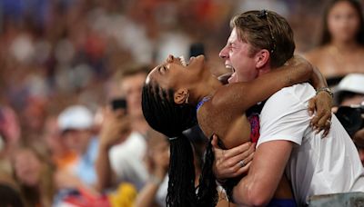 Olympic gold medalist Tara Davis-Woodhall posts sweet celebration for husband Hunter’s Paralympic win