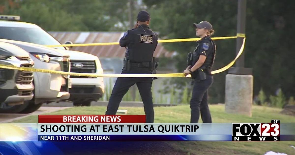 Tulsa Police respond to shooting at QuikTrip near 11th and Sheridan