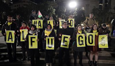 Universitarios chilenos insisten en romper relaciones con Israel con marchas y acampadas