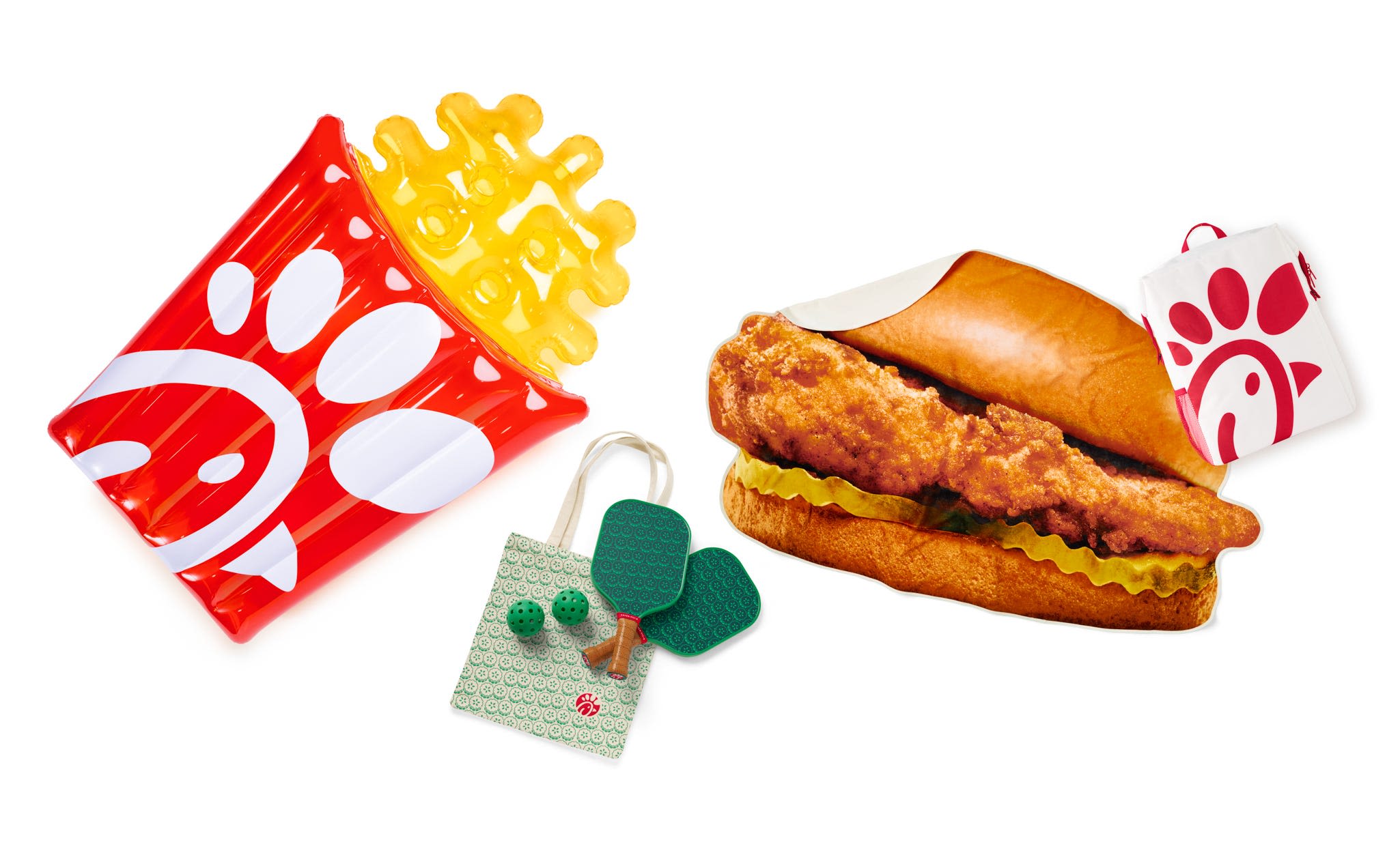 Chick-fil-A now selling waffle fry pool floats and chicken sandwich-shaped towels