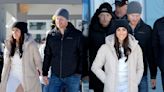 Meghan Markle Goes High-low in Calvin Klein Maxi Puffer Jacket and Cashmere in Vancouver With Prince Harry on Valentine’s Day