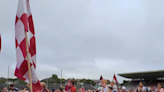 A big crowd welcomed the Galway football team home