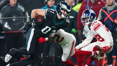 Eagles’ Grant Calcaterra discusses tight end battle, ‘workhorse’ Jalen Hurts, and Dallas Goedert’s impact