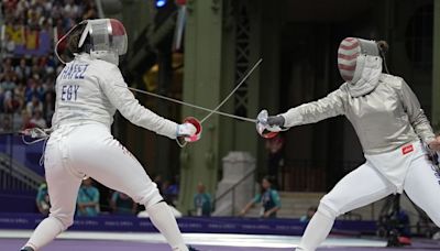 Egypt’s Nada Hafez competed at Olympic fencing competition while seven months pregnant