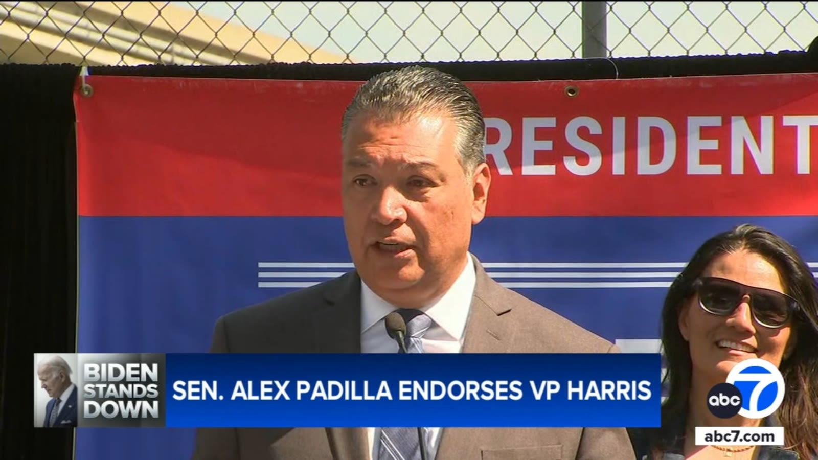 CA Sen. Alex Padilla backs Kamala Harris in presidential campaign