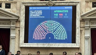 Cómo votó cada bloque en Diputados y cómo lo hará en la votación en particular