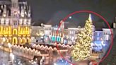 Video: se derrumbó un inmenso árbol de Navidad en Bélgica y aplastó a una mujer de 63 años