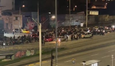 Rápidos y Furiosos: en video quedaron registrados los piques ilegales en la Calle 26
