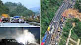 Massive highway collapse kills at least 48 in China as desperate search for survivors launched