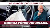 Ninguém ensinou ao brasileiro como se acomodar num carro com airbag