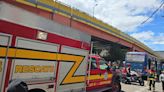 Choque entre dos buses provoca congestión vehicular en el sur de Quito