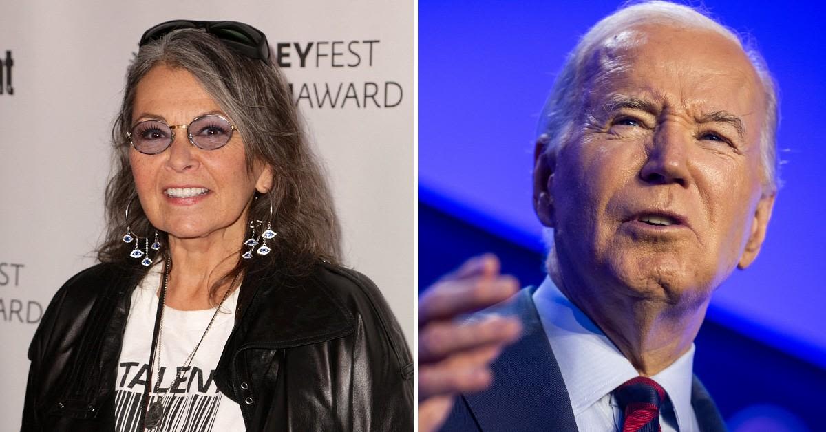 Roseanne Barr Bizarrely Claims Joe Biden 'Raped' Her in a Dressing Room 26 Years Ago: Watch