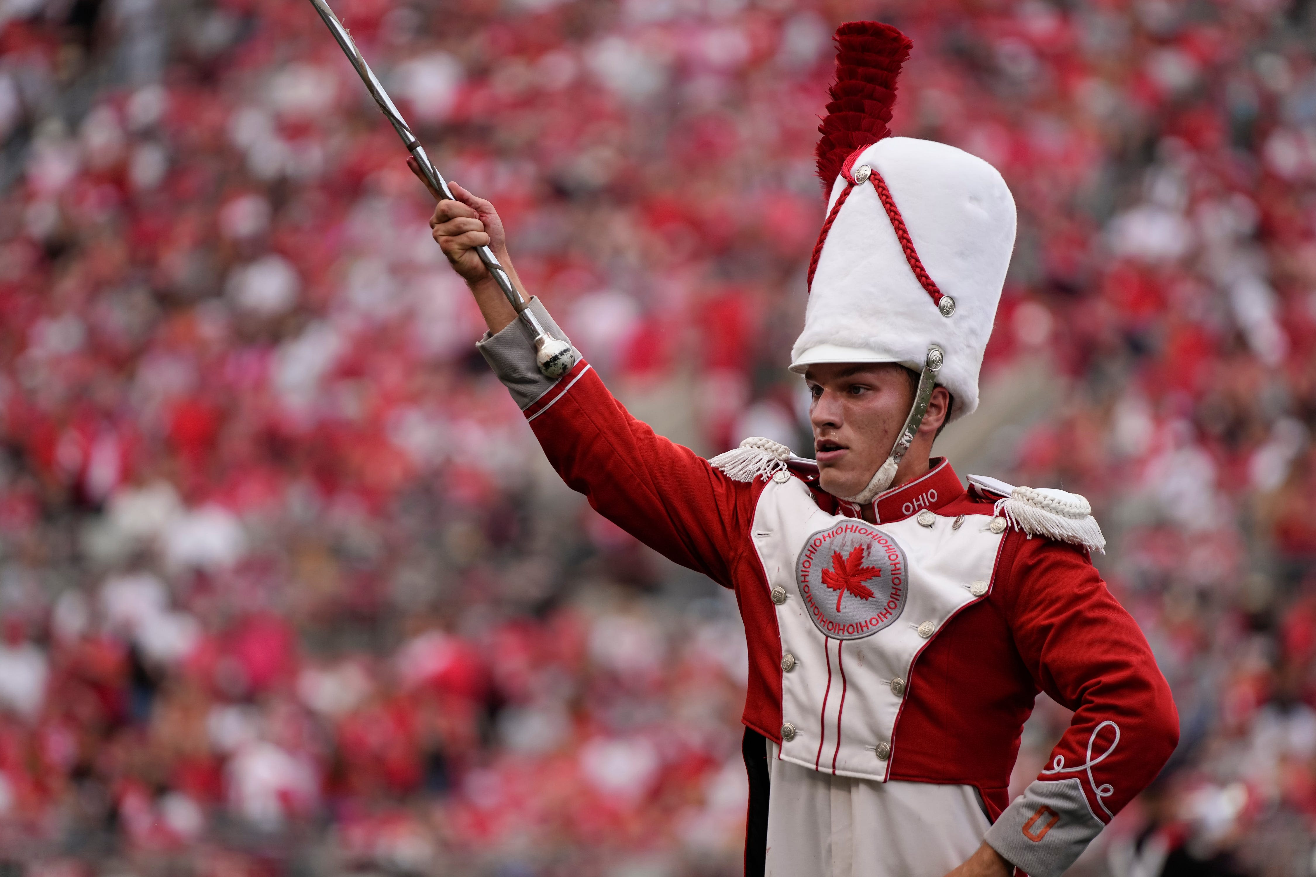 Dover grad Clayton Callender begins second season as Ohio State marching band drum major