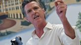 Gavin Newsom appears at Carpenters Local 701 to drum up support with less than a week left in the recall election, Thursday, Sept. 9, 2021 in Fresno.