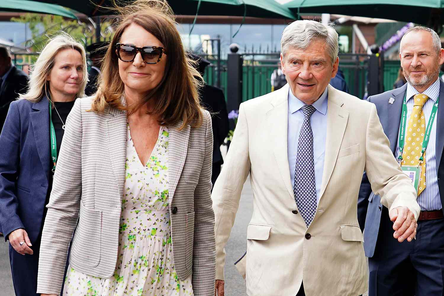 Kate Middleton's Parents Attend Wimbledon Again amid Speculation of Her Possible Appearance This Weekend