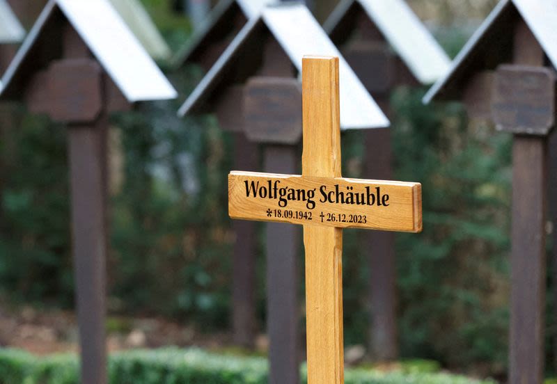 German ex-finance minister Schaeuble's grave desecrated, police say