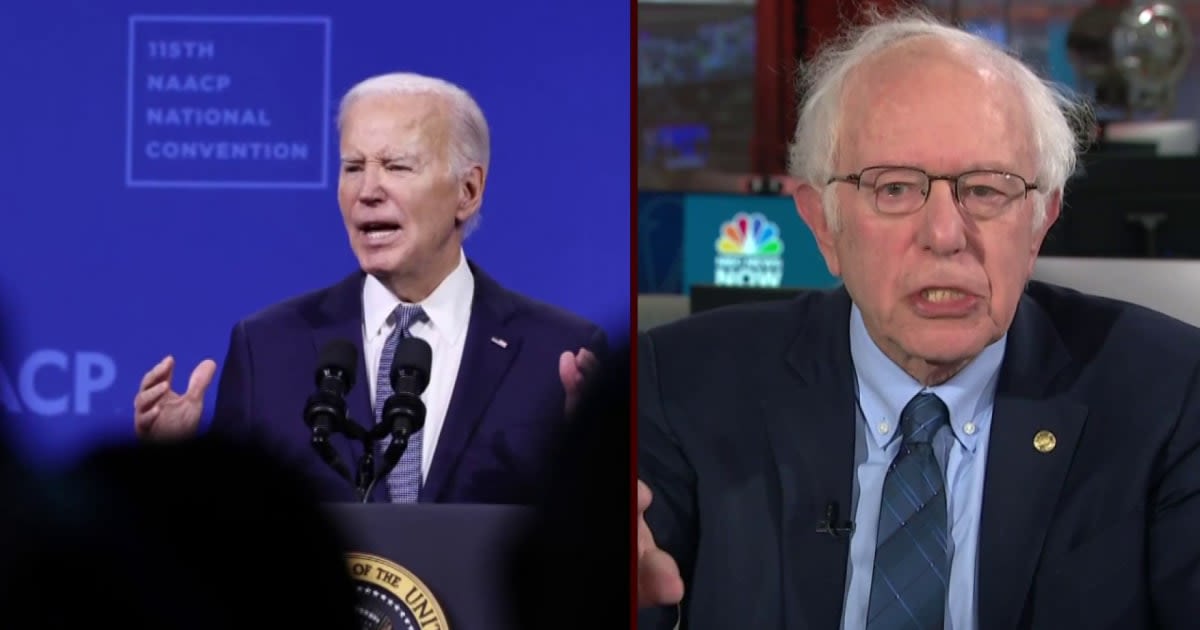 'Focus on Biden's record and what he's trying to do': Bernie Sanders urges support for Biden