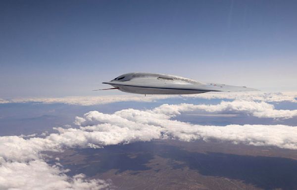 Air Force unveils photos of B-21 Raider in flight as nuclear stealth bomber moves closer to deployment