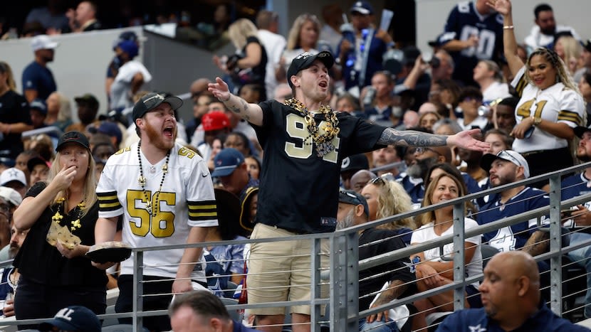 Cowboys sideline exclusive: Saints fans took over AT&T Stadium during Sunday’s blowout