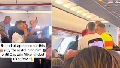 Drunken yob hauled off easyJet flight after trying to storm cockpit