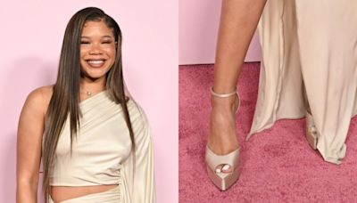 Storm Reid Soars in Andrea Wazen Platform Heels at Fashion Trust U.S. Awards 2024