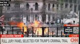 Man Sets Self On Fire Outside Trump NYC Trial In Moment Captured In Real Time On CNN