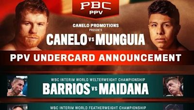 A qué hora pelea Canelo Álvarez vs. Jaime Munguía en Las Vegas, por los títulos supermedianos