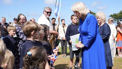Guernsey children sing happy birthday to Queen Camilla in Sercquiais