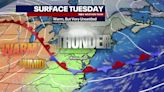 Warm, humid Tuesday with chance of showers, thunderstorms