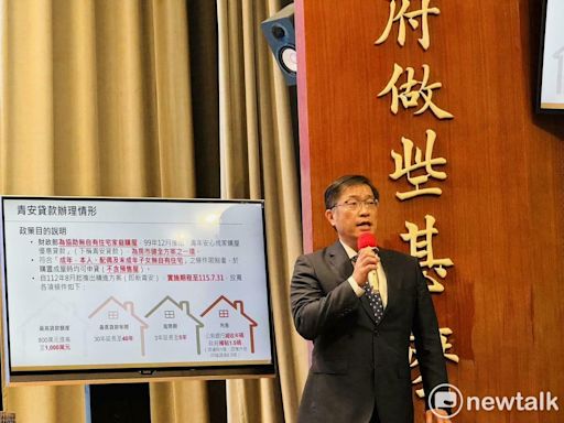 財政部：新青安貸款限貸一次 新貸戶需向各行庫提自住切結書