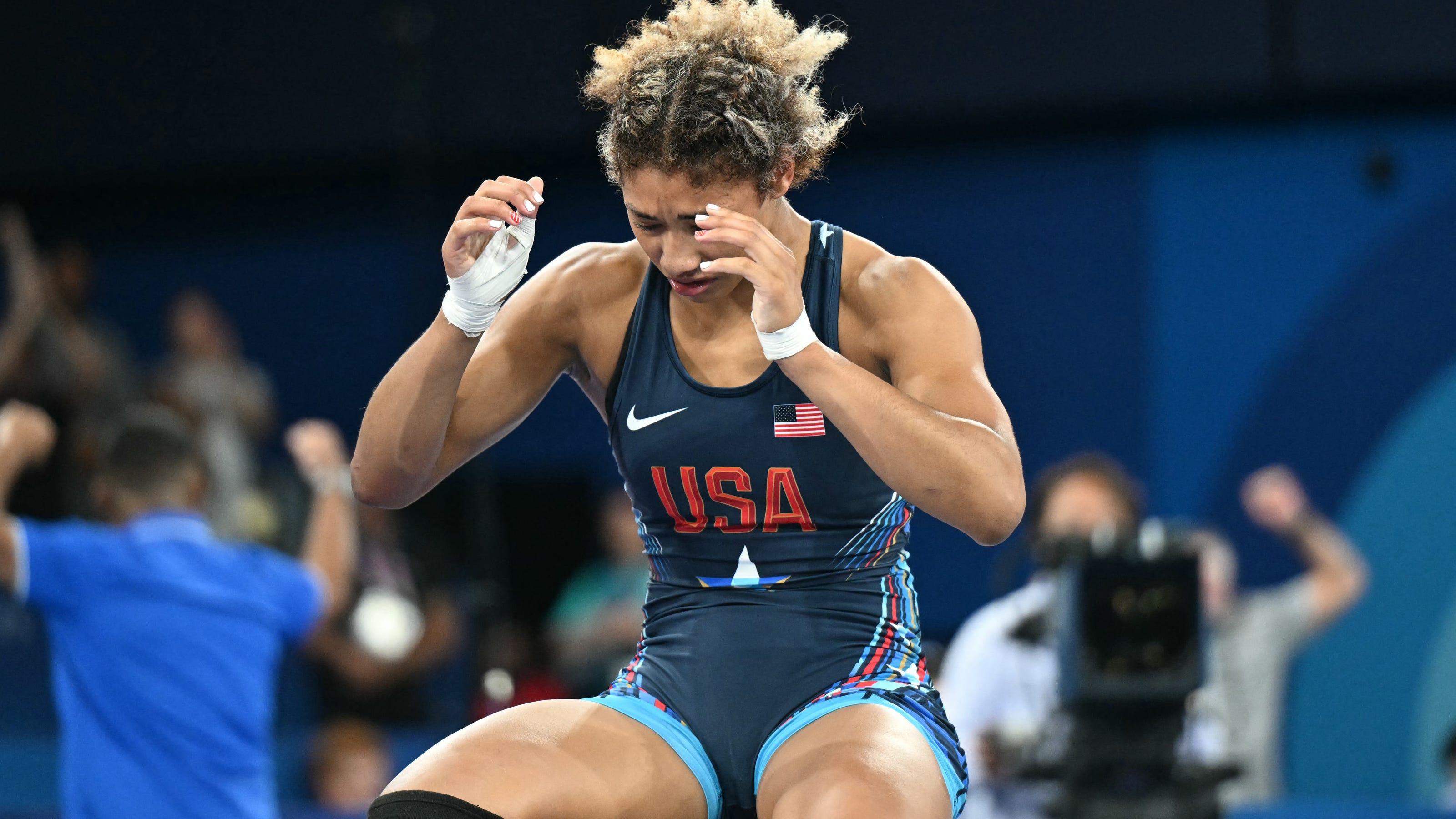 2024 Olympics wrestling live updates: Iowa's Kennedy Blades goes for gold Sunday morning