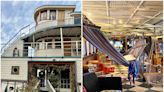 A couple who renovated a 116-year-old ferry that served in World War I are now renting out its rooms — check out the quirky home