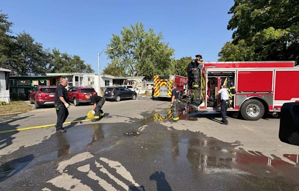 Home 'badly damaged' after fire at mobile home park in Cutlerville