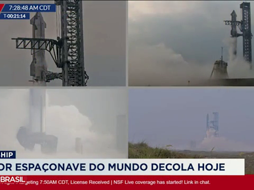 Maior espaçonave do mundo decola hoje