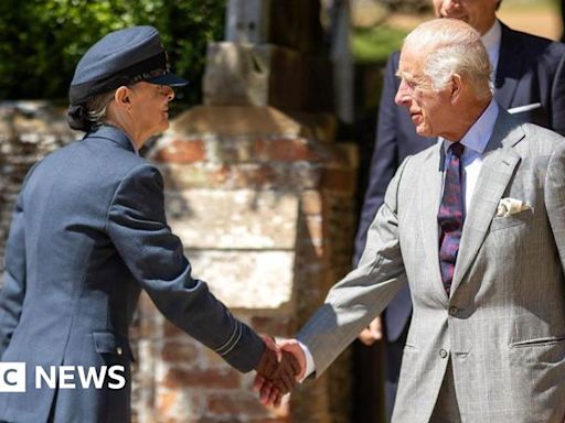 King Charles greets well-wishers at Sandringham in Norfolk