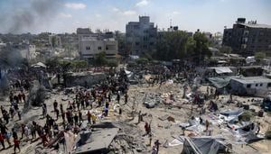 An Israeli attack targeting the Hamas military commander kills at least 71 in southern Gaza