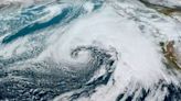 Storm swirling towards US west coast captured in satellite images