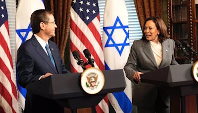 Harris condena ante el presidente de Israel el "aumento del antisemitismo en todo el mundo"