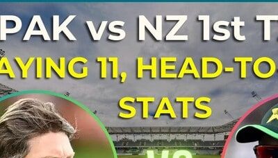 PAK vs NZ 1st T20 Playing 11, stats, Rawalpindi weather forecast, streaming