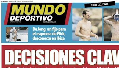 Las decisiones clave del Barça y la Eurocopa, protagonistas de las portadas