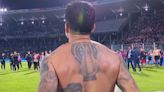 ¡Con River en la piel! Enzo Pérez festejó el triunfo de Estudiantes sobre Boca y mostró su tatuaje Millonario | Goal.com Espana