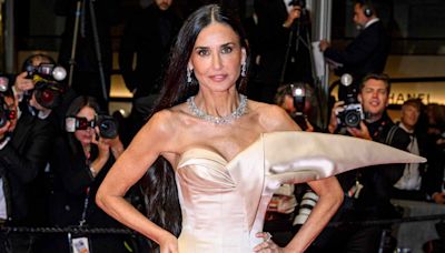 Demi Moore Wows in Show-Stopping 3D Corset Gown and Piles of Diamonds at 'The Substance' Cannes Premiere