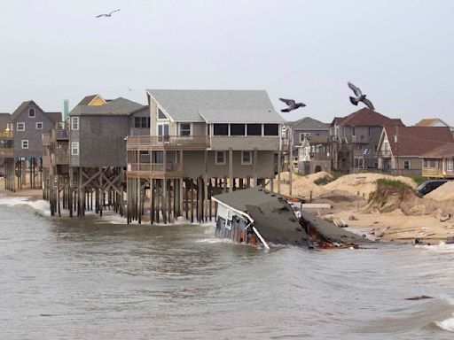 A 6th house has collapsed into the Atlantic Ocean along North Carolina's Outer Banks