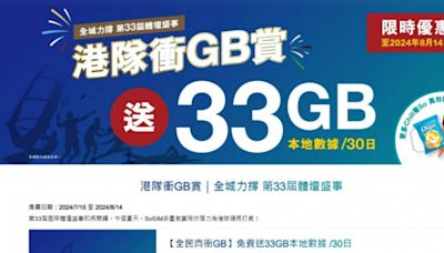 SoSIM新舊客1方法激賞33GB/30日數據 自由鳥學生上台首月$0兼送最多15日亞洲外遊｜無合約SIM優惠